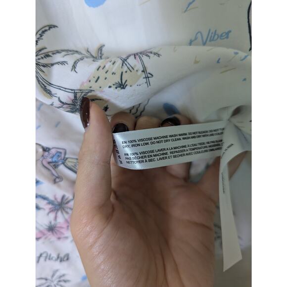 Denim & Flower Ricky Singh Hawaiian Button Down Shirt Men Size Small Vacation - Picture 9 of 11